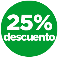 25% descuento