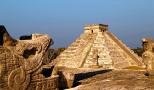 Chichen Itza Pyramids during sunset