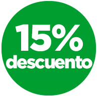 15% descuento