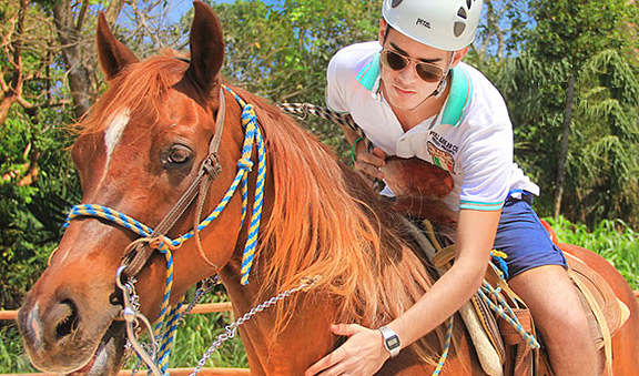 Horse ride at Bonanza Ranch Cancun