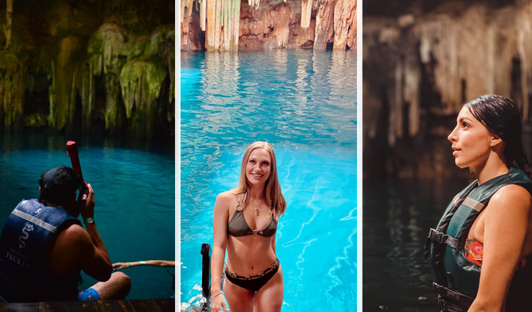 Refrescate en las aguas del cenote Tsukan