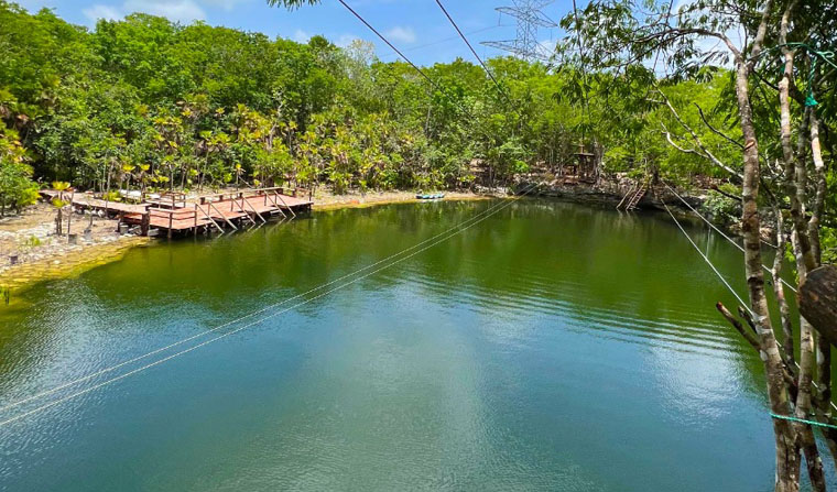 Zipline at the cenote