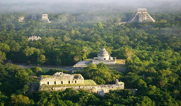 Chichen Itza air view