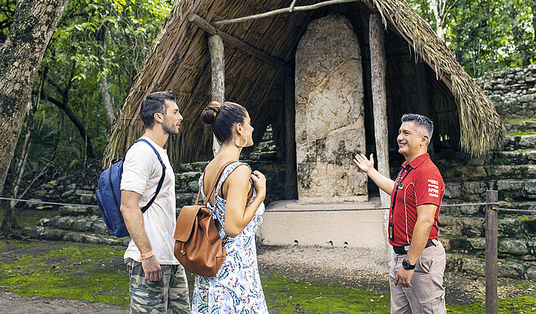 Guided tour at Coba