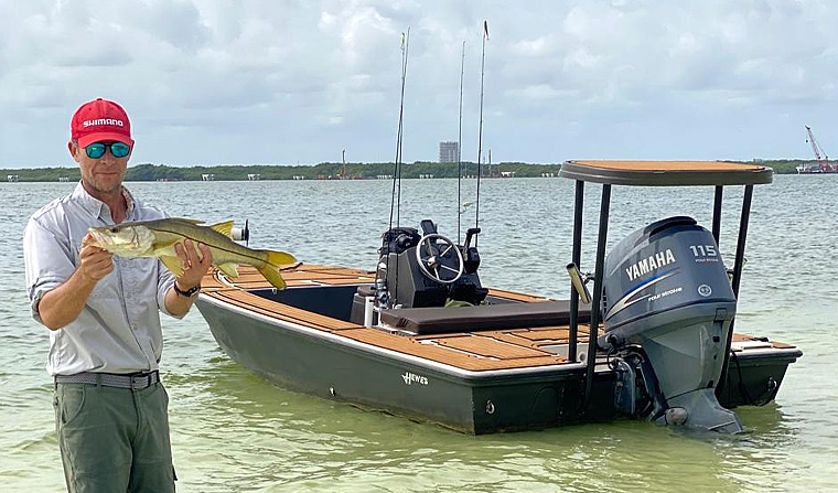 Fishing in Nichupte Lagoon