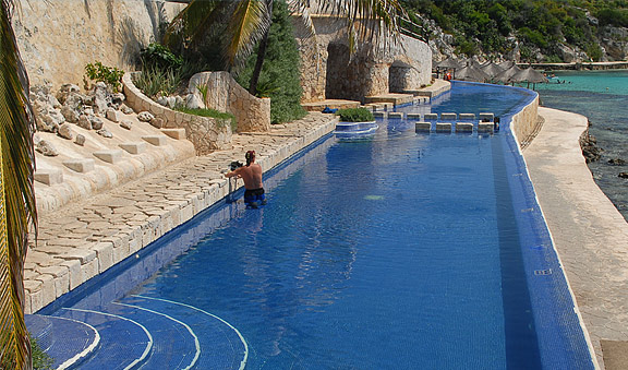 Panoramic view at the Pool