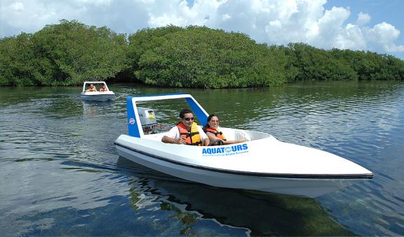 get trilled aboard speed boat