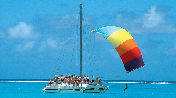 Catamaran en playa Maroma 