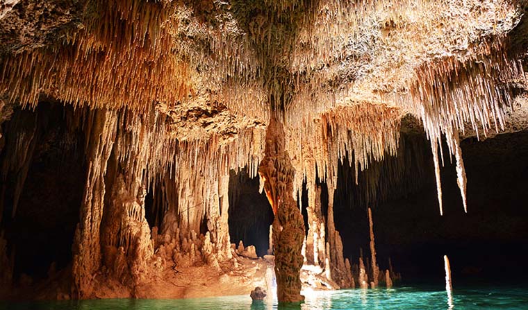 stalactites and stalagmites