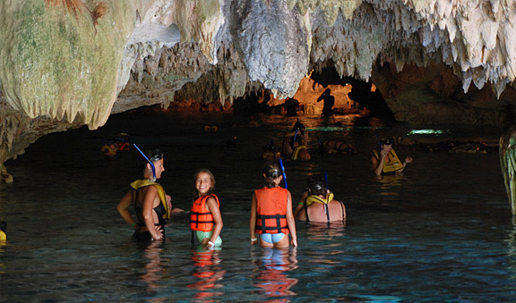 Snorkeling in the Caves