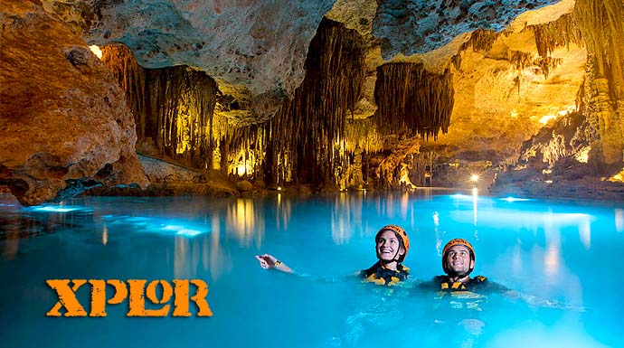 Underground rivers at Xplor