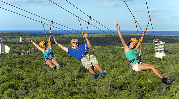 Two zipline circuits